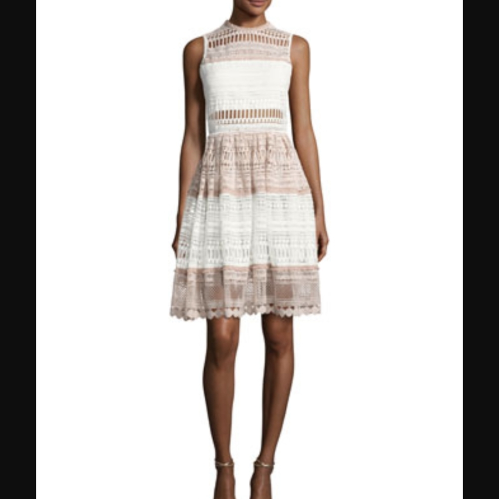 Alexis Crochet Lace Fit Flare Dress